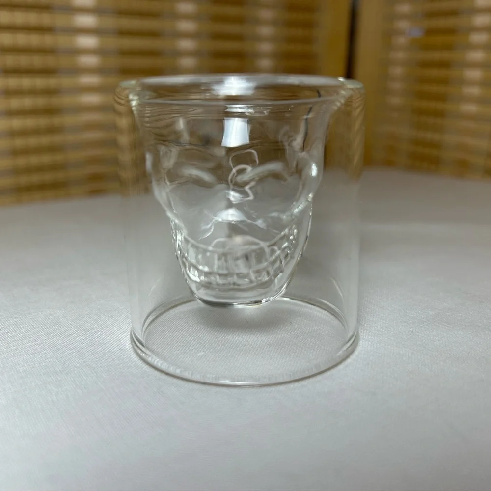 Clear Skull Shot Glass - New
